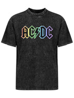 AC/DC Rainbow Logo Graphic T-Shirt
