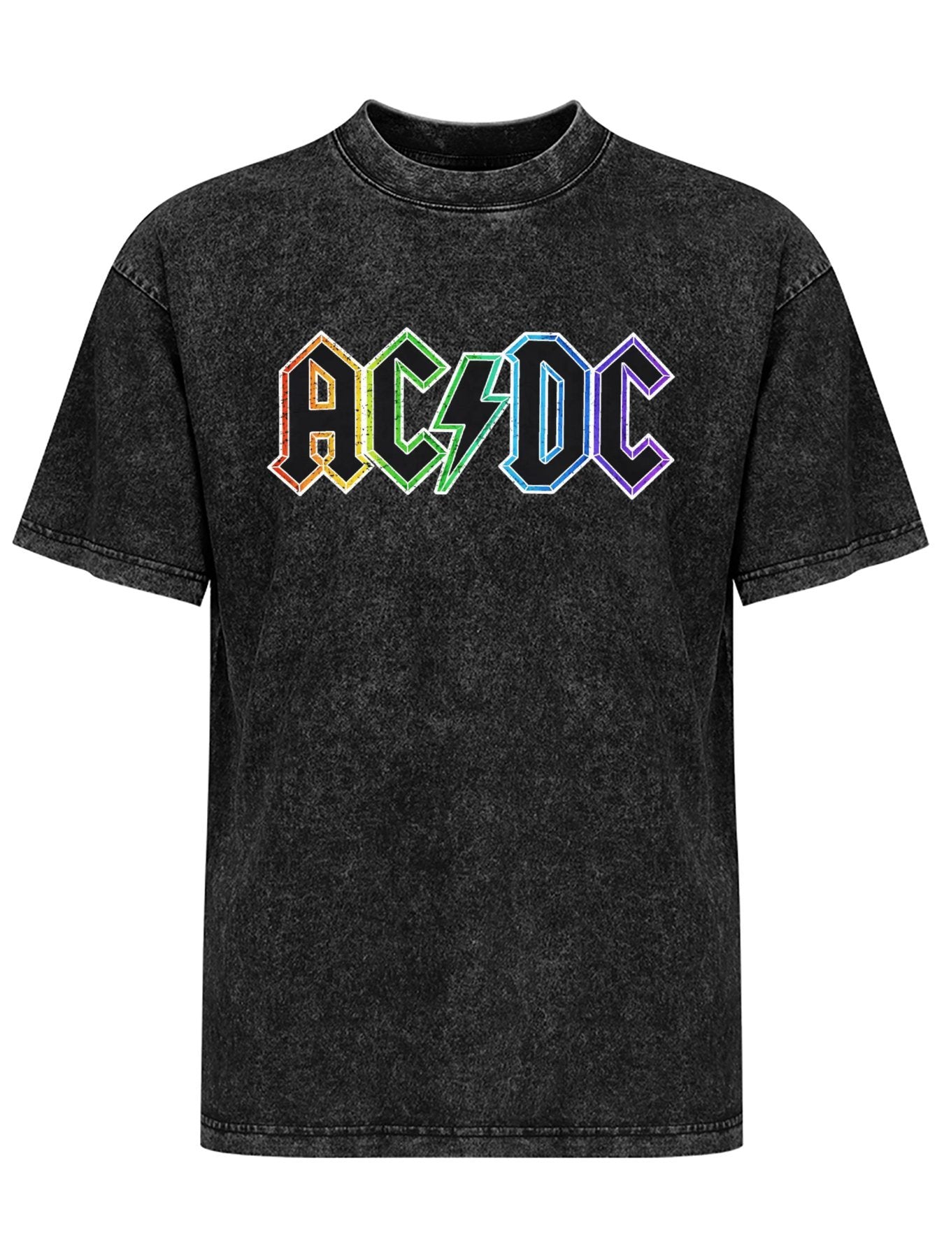 AC/DC Rainbow Logo Graphic T-Shirt