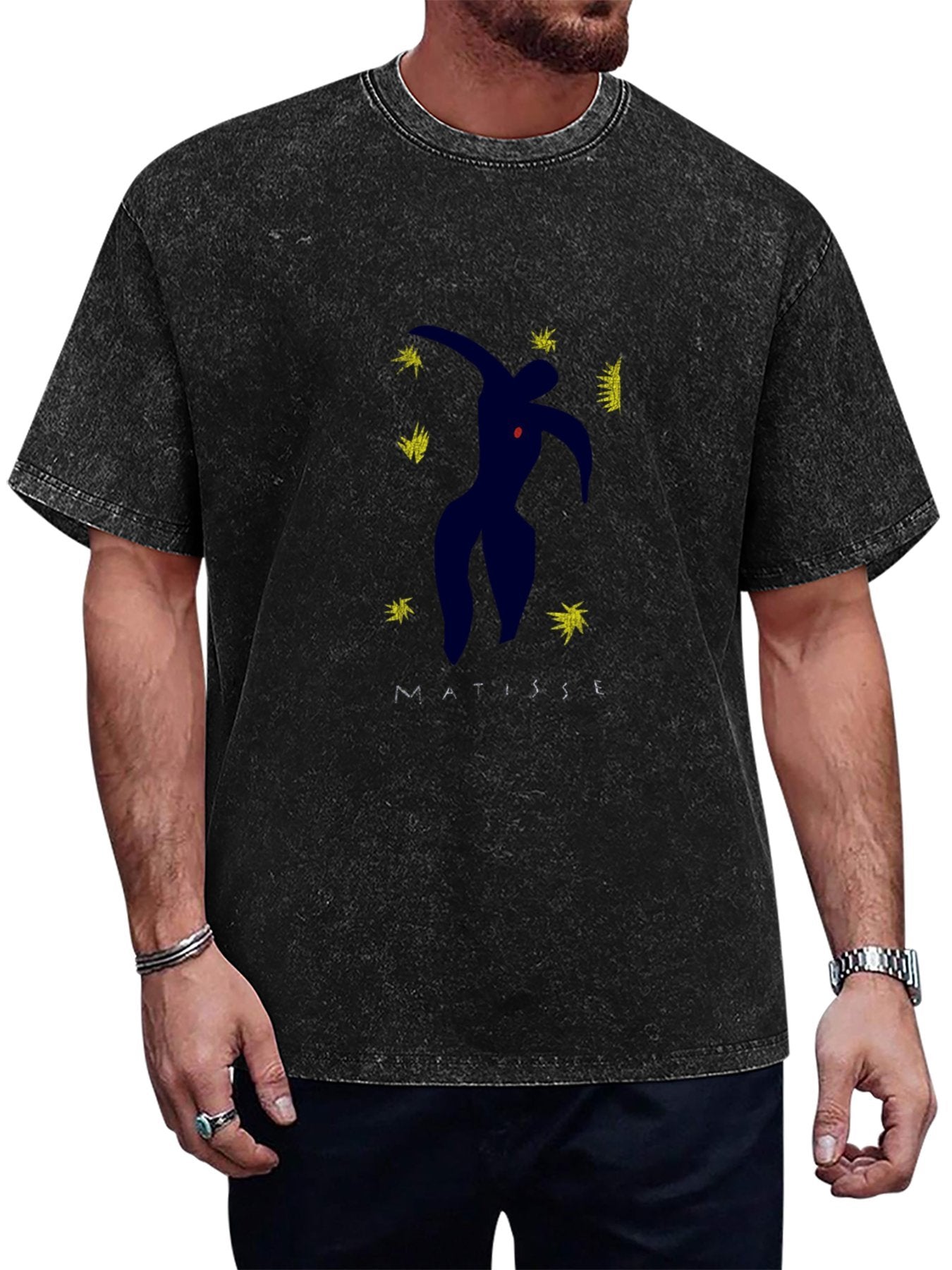 Matisse Abstract Figure Graphic Washed T-Shirt