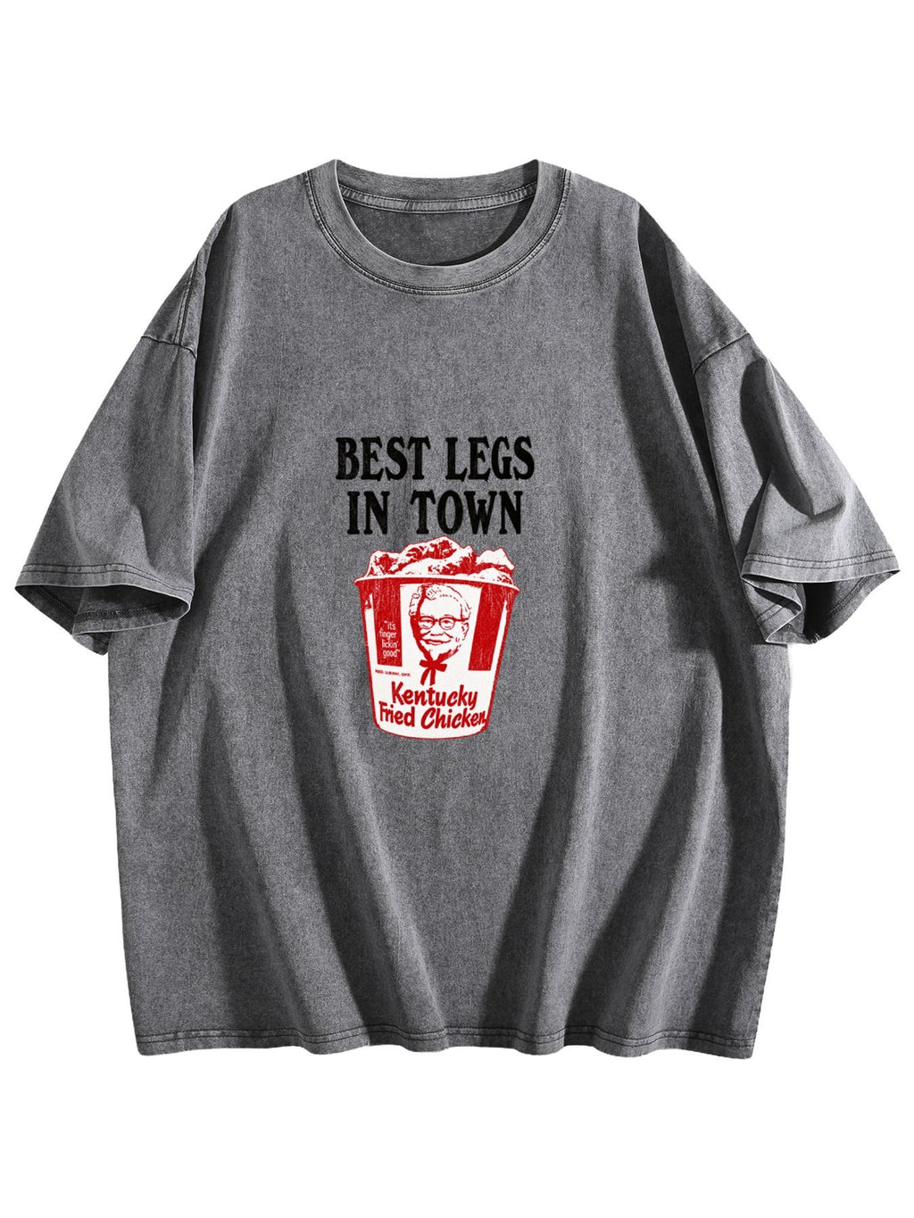 Best Legs in Town Washed Graphic T-Shirt