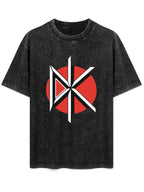Vintage Washed Dead Kennedys Red Circle Logo Graphic T-Shirt