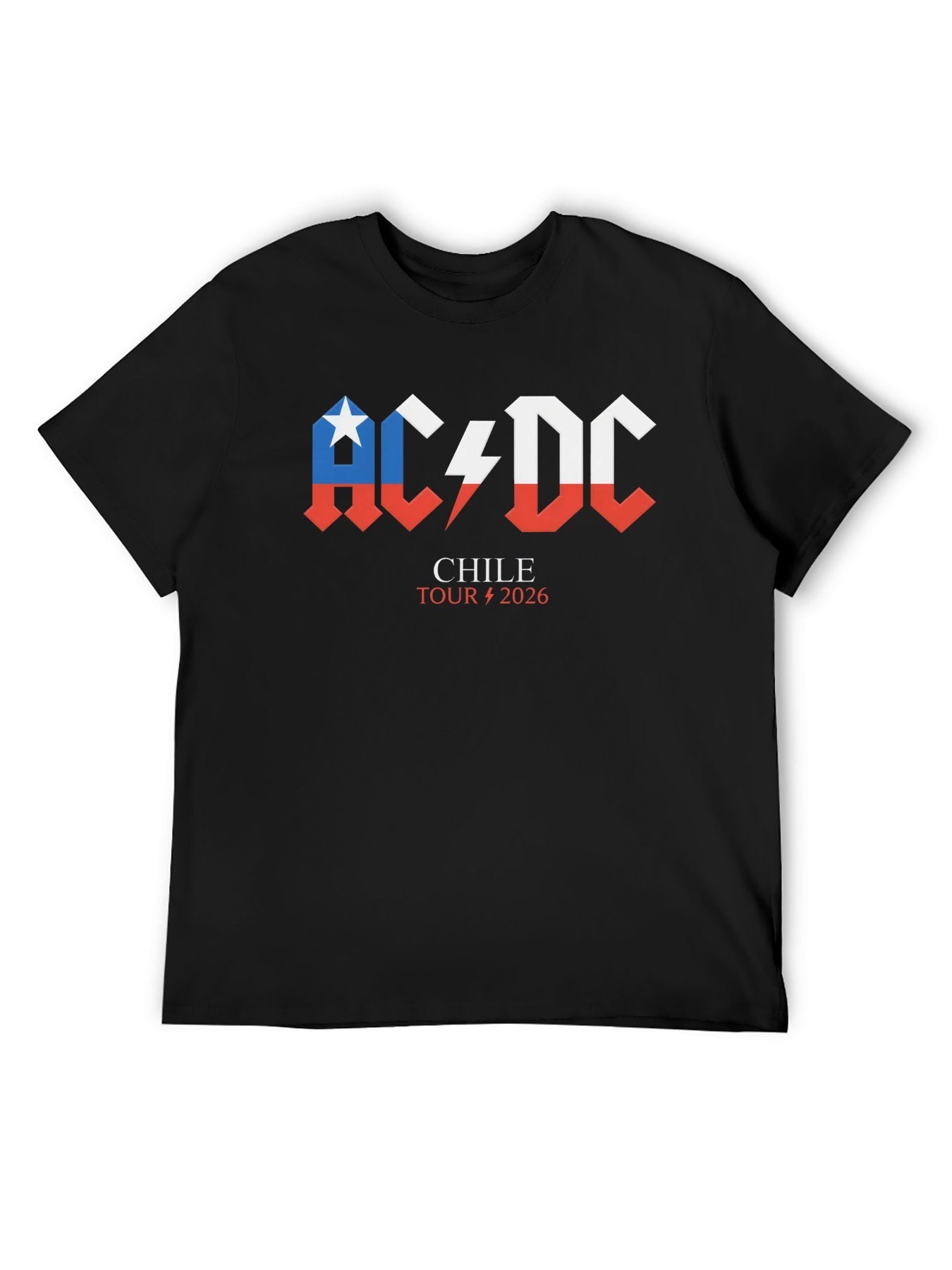 AC/DC Chile Flag Logo Tour 2026 T-Shirt