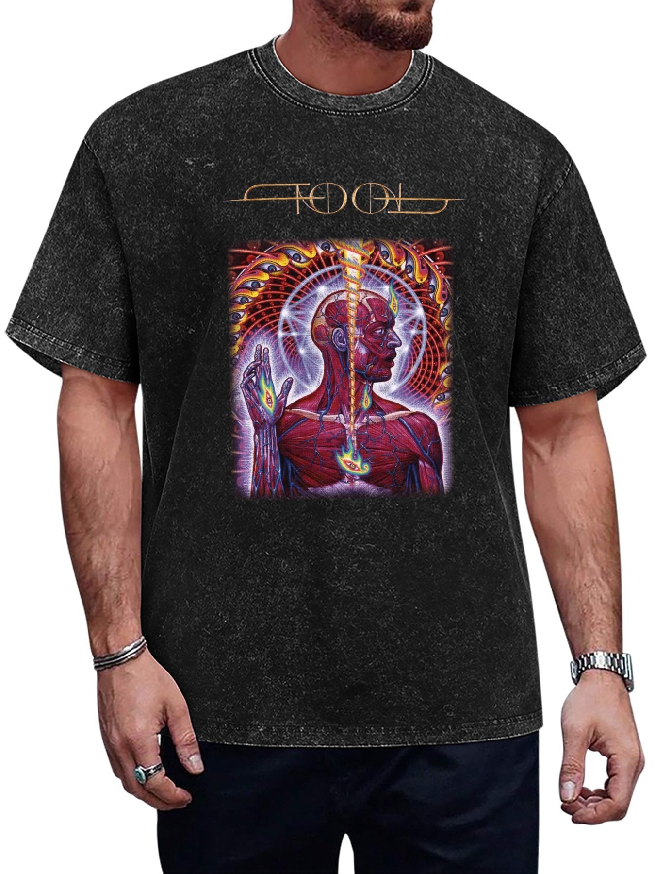 Vintage Washed Tool Anatomical Third Eye Graphic T-Shirt