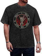 Rock N Roll Skeleton Hand Graphic T-Shirt