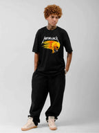 Metallica Flaming Skull Graphic T-Shirt