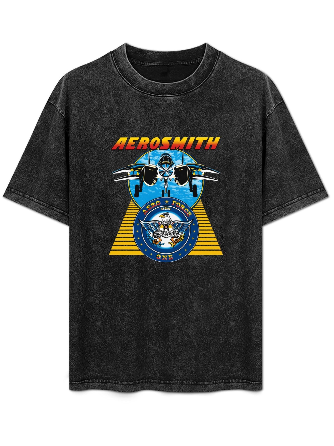 Aerosmith Aero Force One Jet Graphic T-Shirt