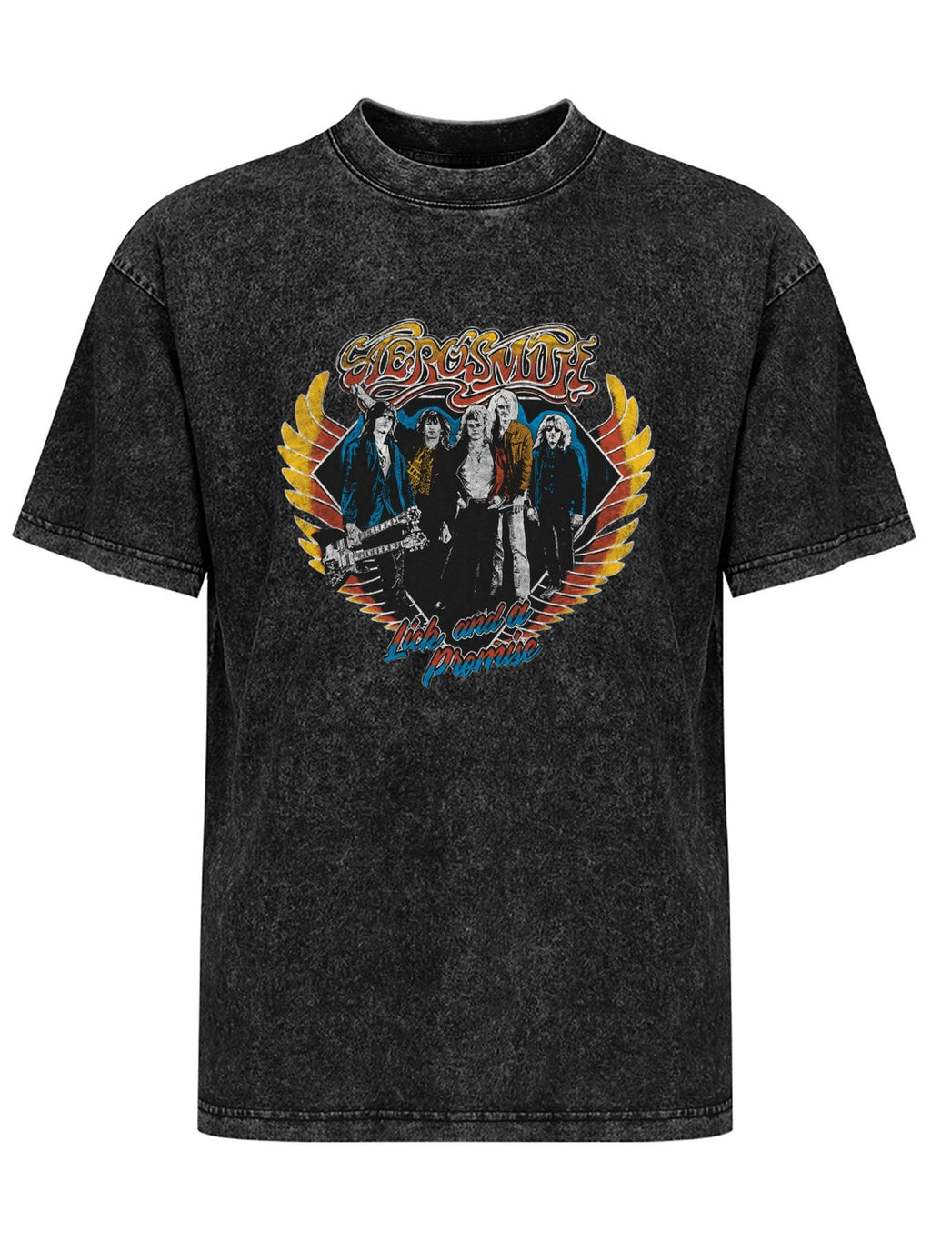 Aerosmith Lick and a Promise Band Graphic T-Shirt