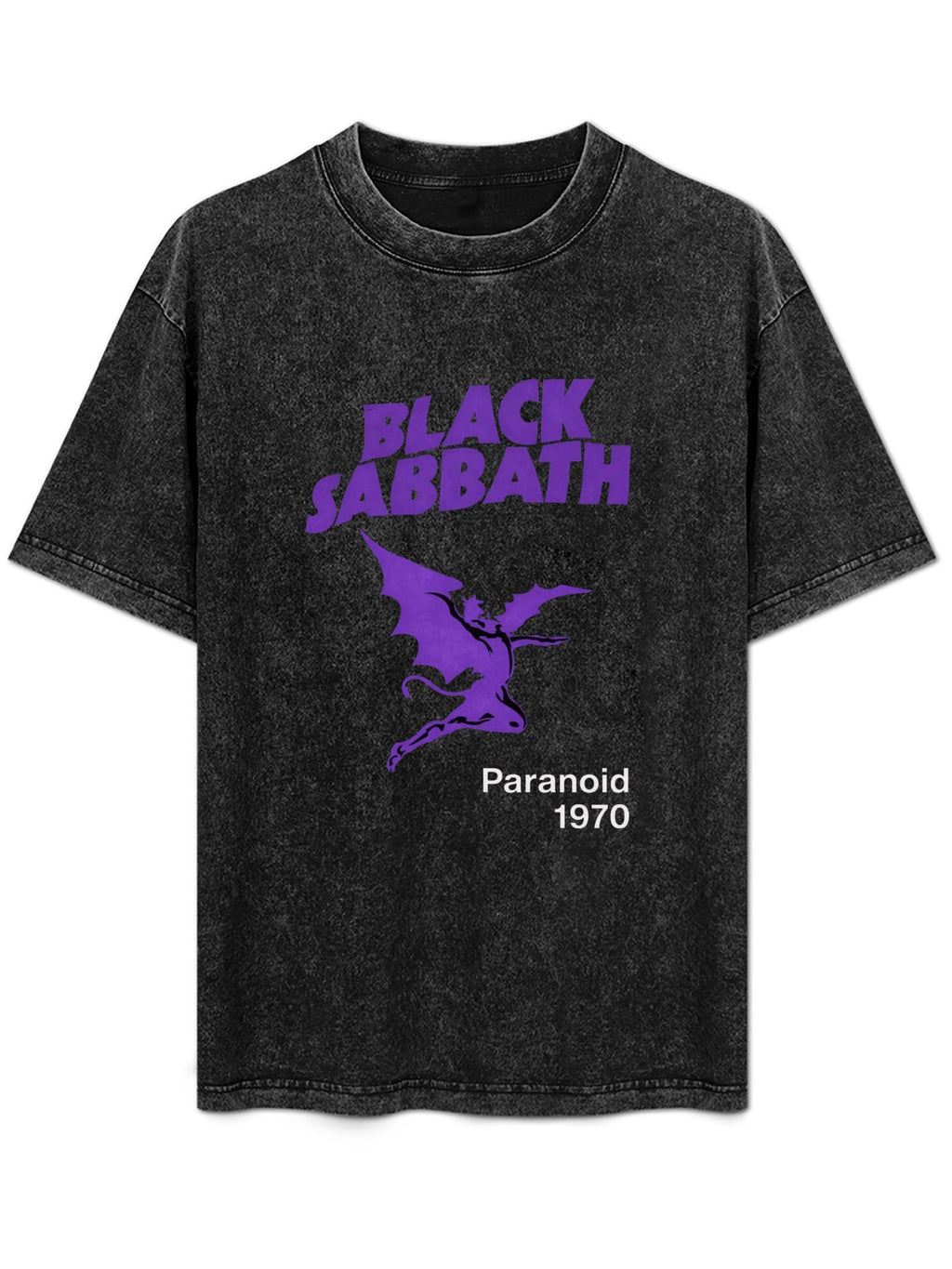 Vintage Washed Black Sabbath Paranoid 1970 Graphic T-Shirt