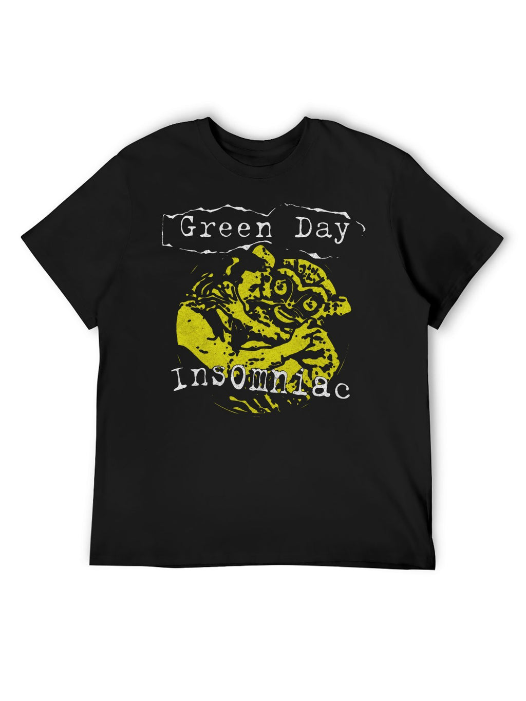 Green Day Insomniac Creepy Face Graphic T-Shirt