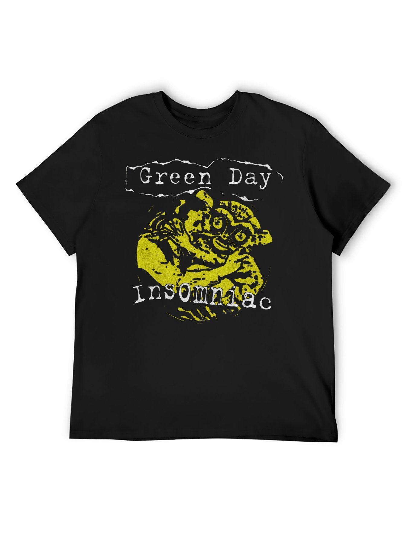 Green Day Insomniac Creepy Face Graphic T-Shirt