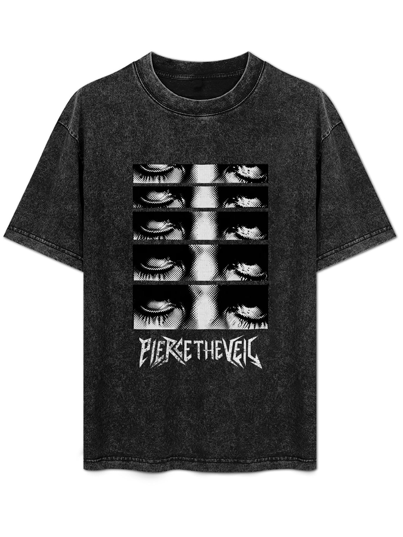 Vintage Washed Pierce The Veil Eyes Graphic T-Shirt
