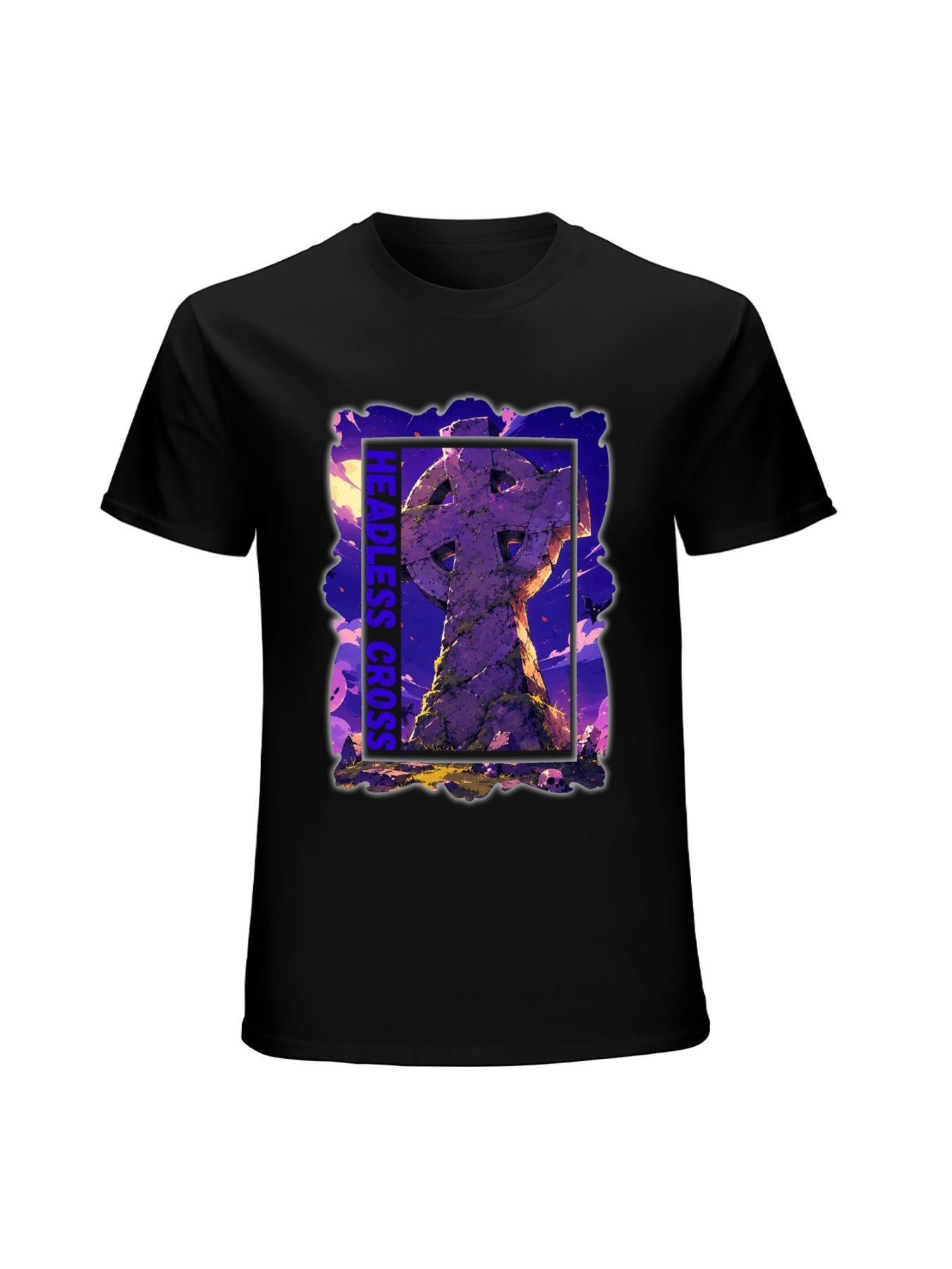 Black Sabbath Headless Cross Purple Stone Graphic T-Shirt