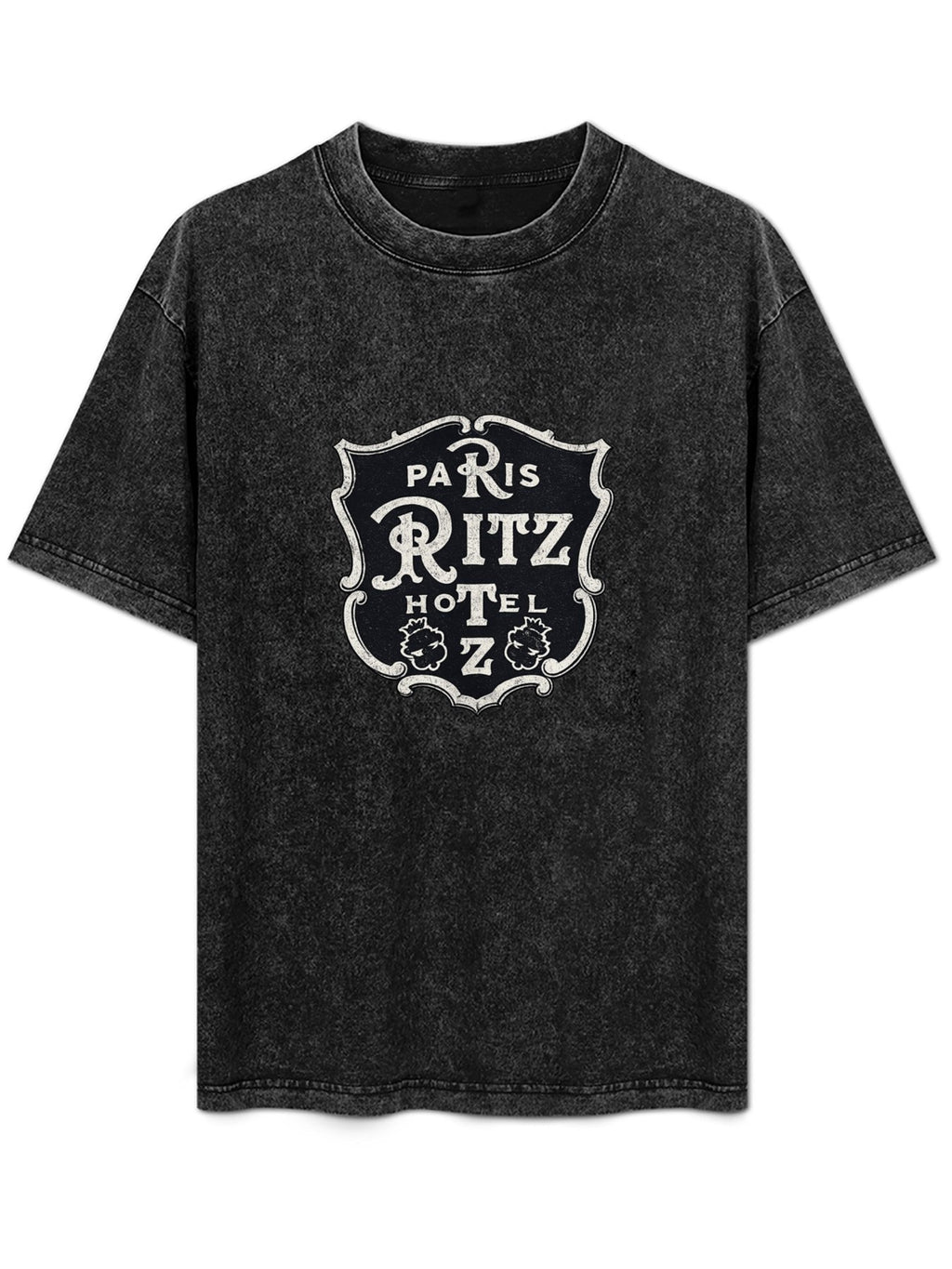 Paris Ritz Hotel Crest Graphic Washed T-Shirt