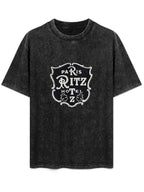 Paris Ritz Hotel Crest Graphic Washed T-Shirt
