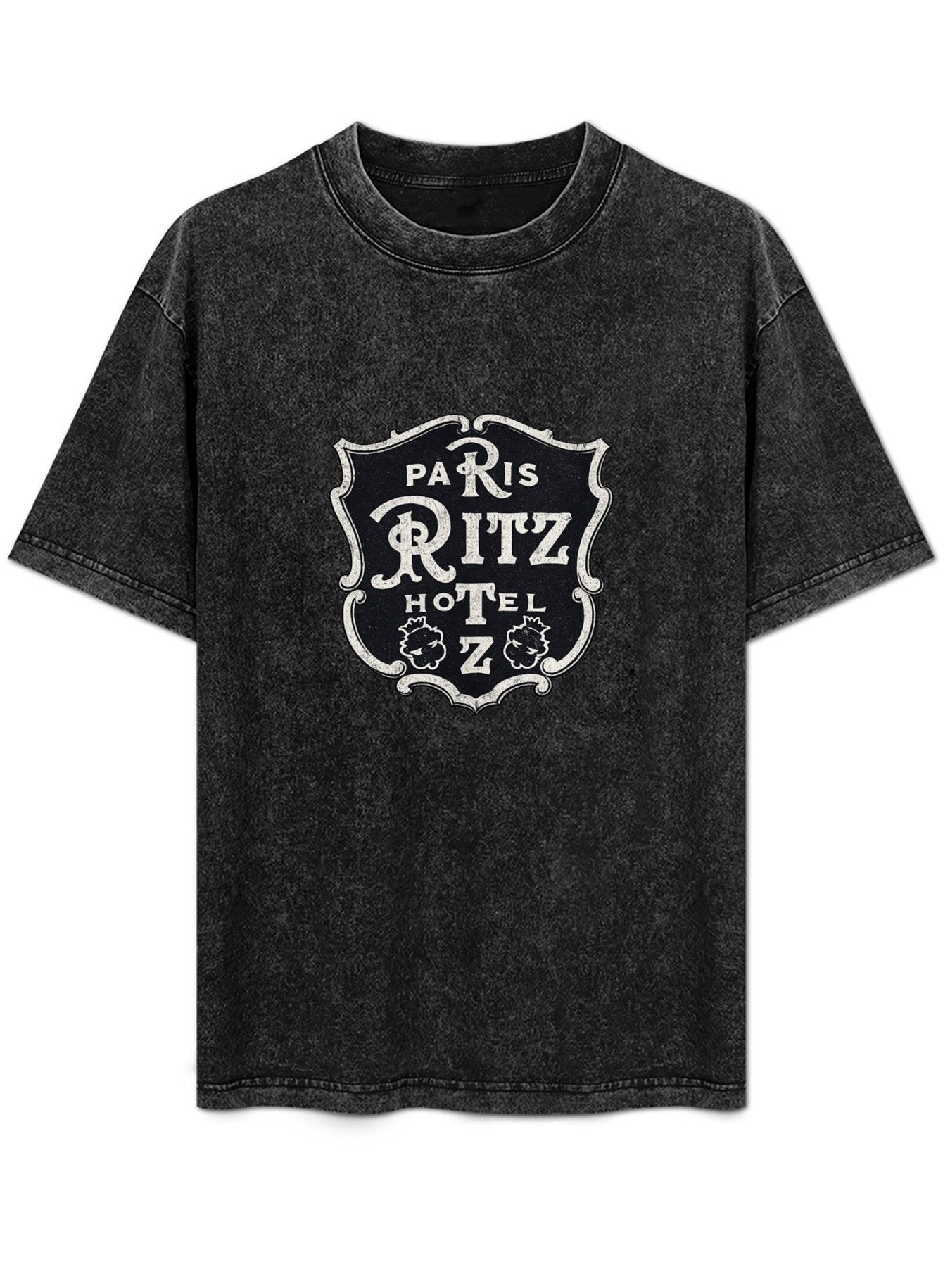 Paris Ritz Hotel Crest Graphic Washed T-Shirt