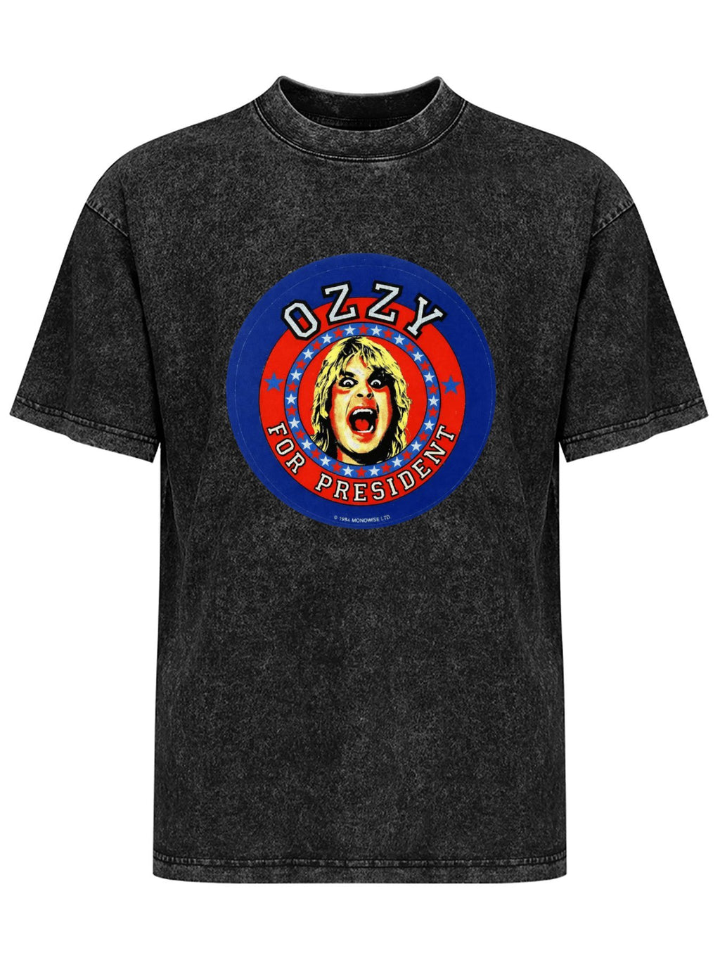 Vintage Washed Ozzy for President Graphic T-Shirt