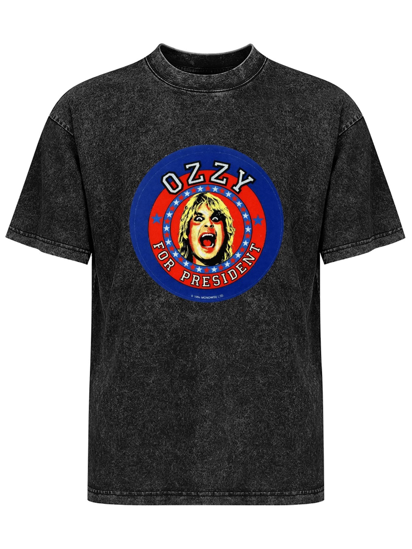 Vintage Washed Ozzy for President Graphic T-Shirt
