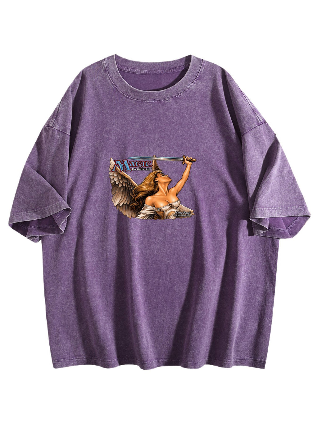 Magic The Gathering Serra Angel Washed Graphic T-Shirt