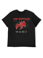 Led Zeppelin Red Icarus Symbols Graphic T-Shirt