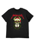 Metallica Santa Skull Holiday Graphic T-Shirt