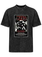 Vintage Washed KISS Plasmatics 1983 Concert Graphic T-Shirt