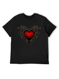 Gothic Heart Ornate Dark Romance T-Shirt