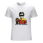 Holy Shit Batman Comic Graphic White T-Shirt