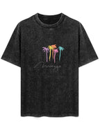 Mirage Palm Tree Graphic Washed T-Shirt