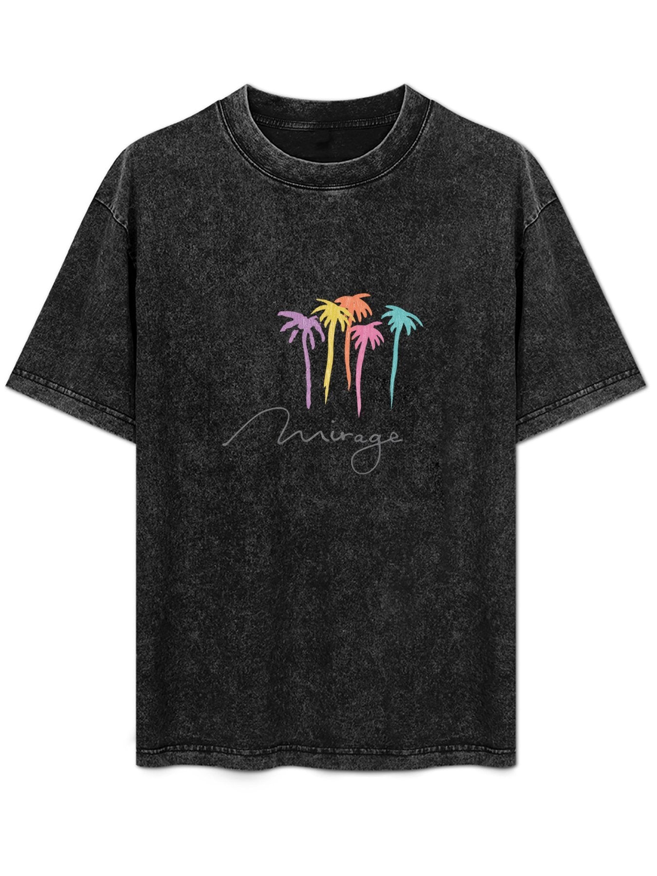 Mirage Palm Tree Graphic Washed T-Shirt