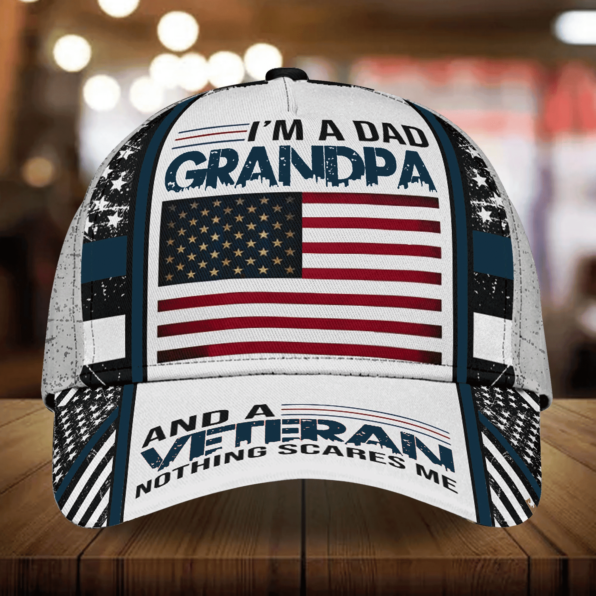 Premium Veteran Cap 3D Multicolor Personalized