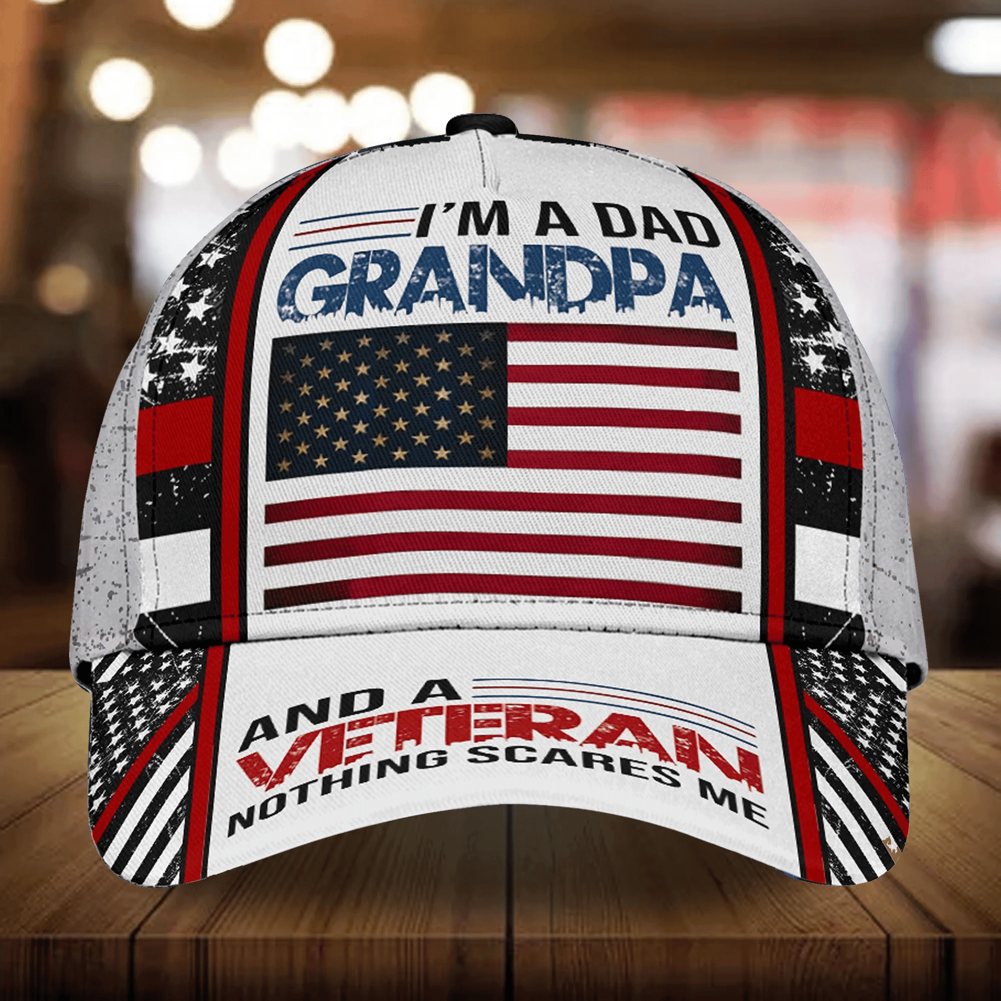 Premium Veteran Cap 3D Multicolor Personalized