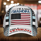 Premium Veteran Cap 3D Multicolor Personalized