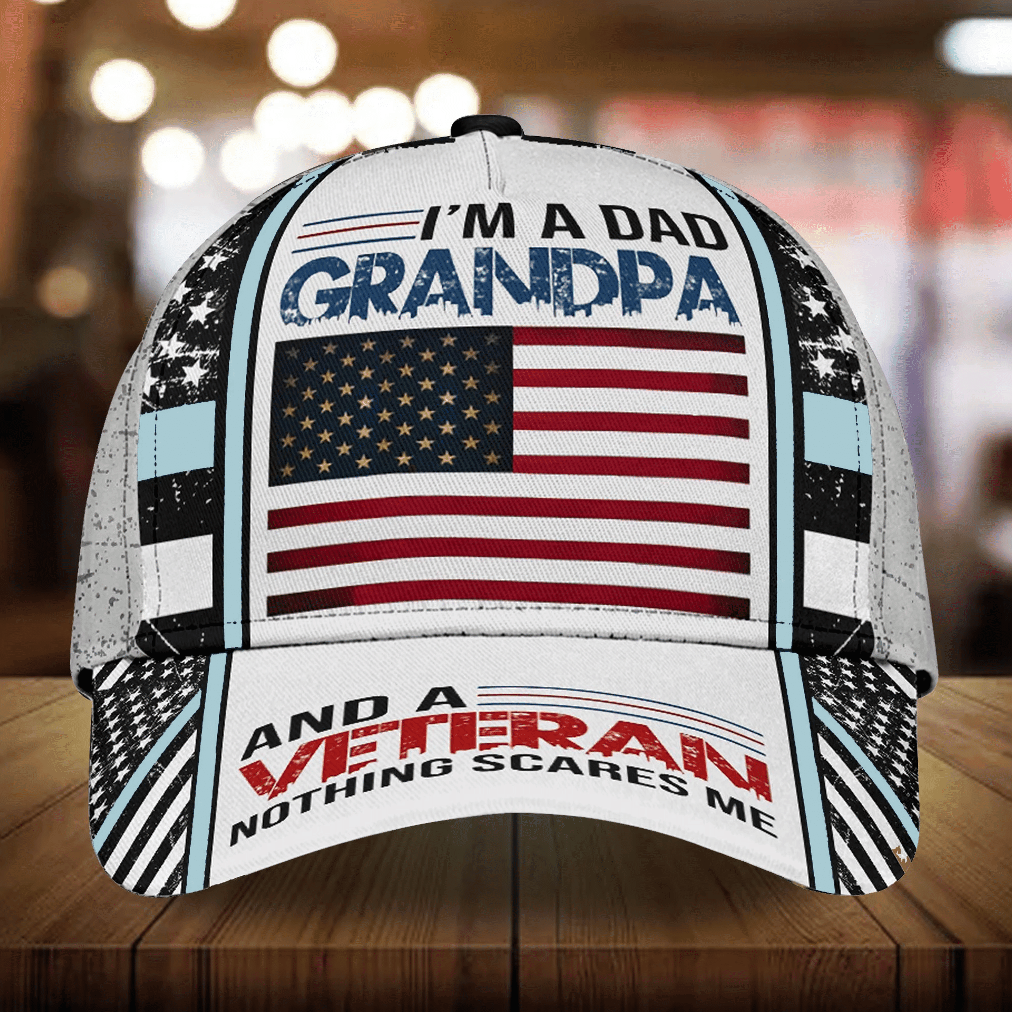 Premium Veteran Cap 3D Multicolor Personalized