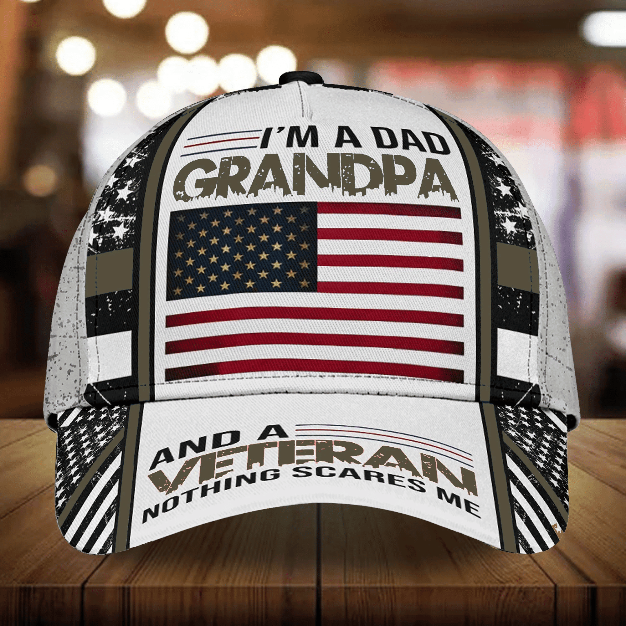 Premium Veteran Cap 3D Multicolor Personalized