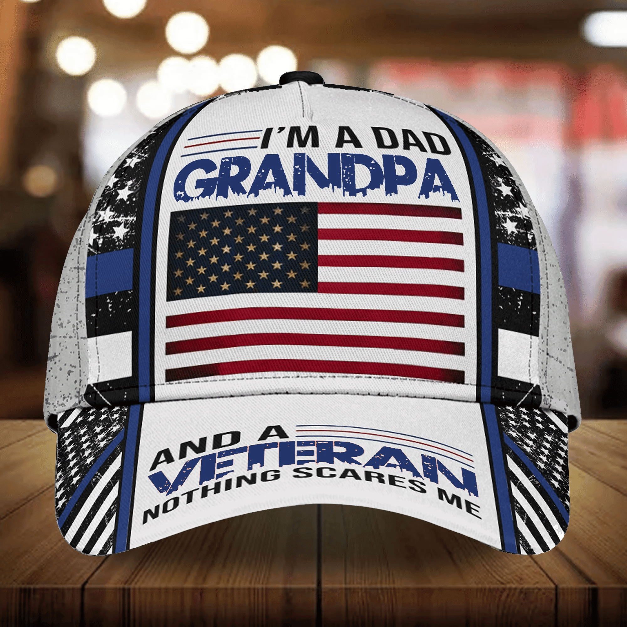 Premium Veteran Cap 3D Multicolor Personalized