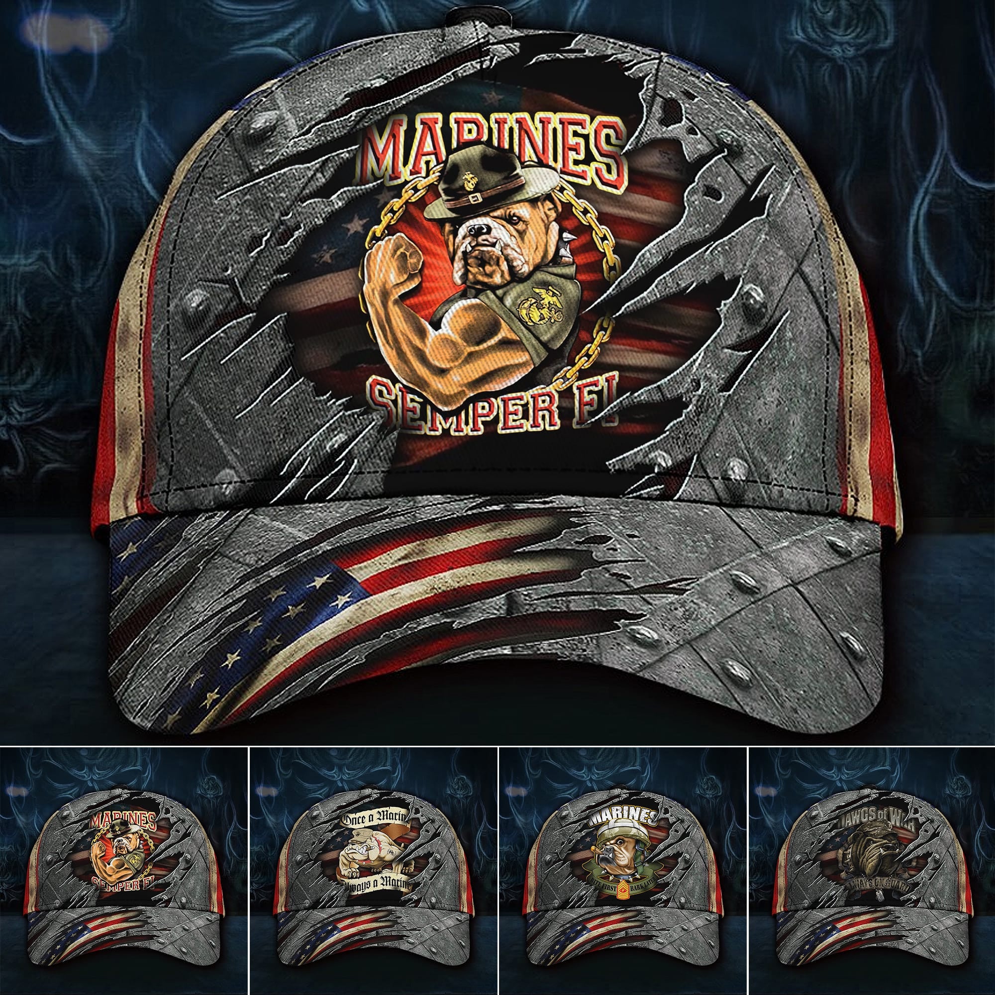 Premium Unique U.S Marine Corps Veteran Cap