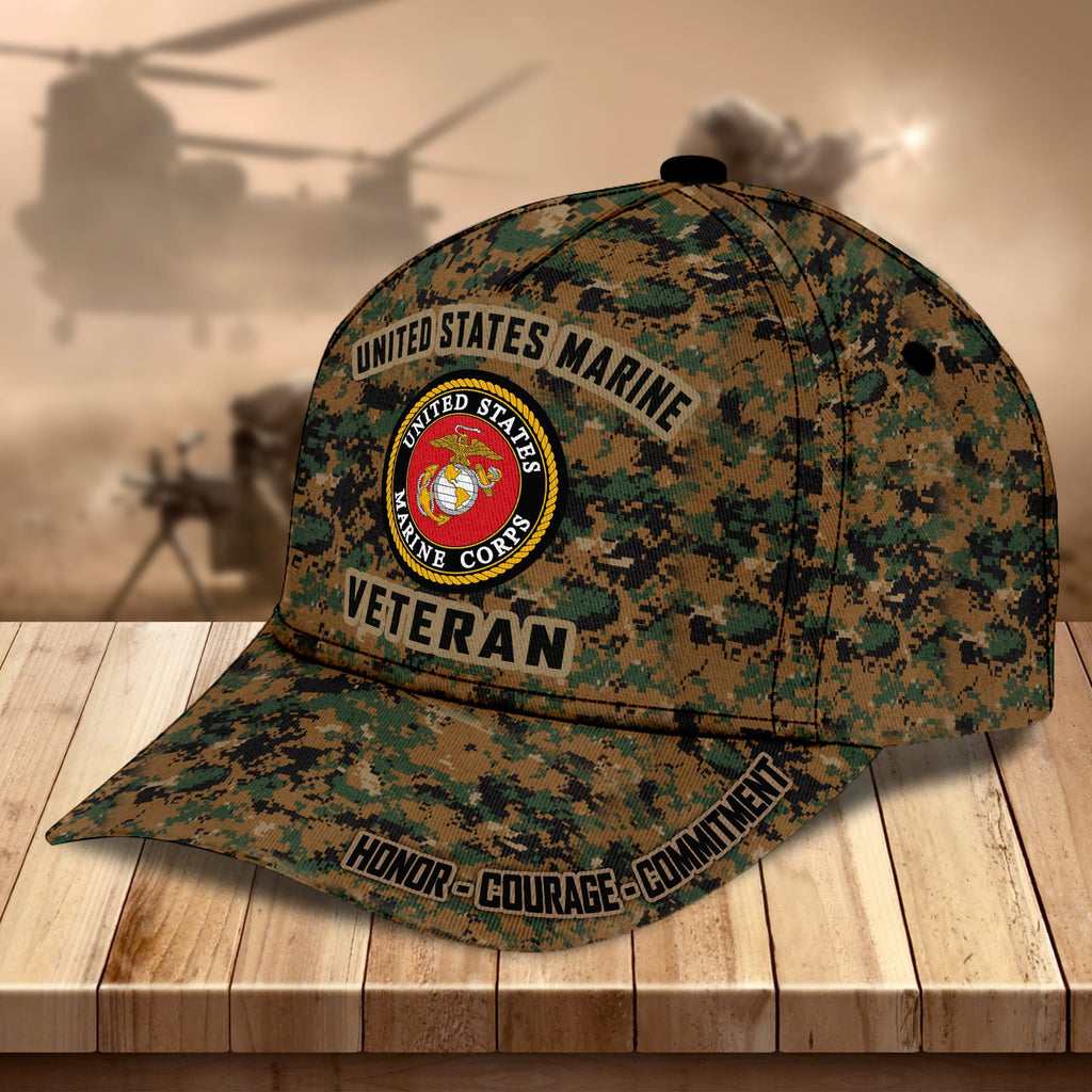 Premium US Military Services Veteran Cap
