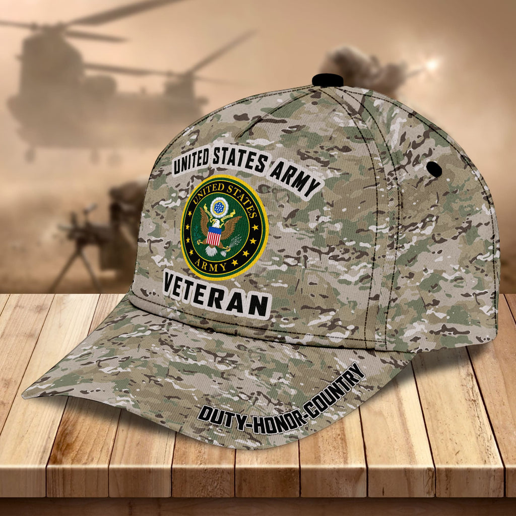 Premium US Military Services Veteran Cap