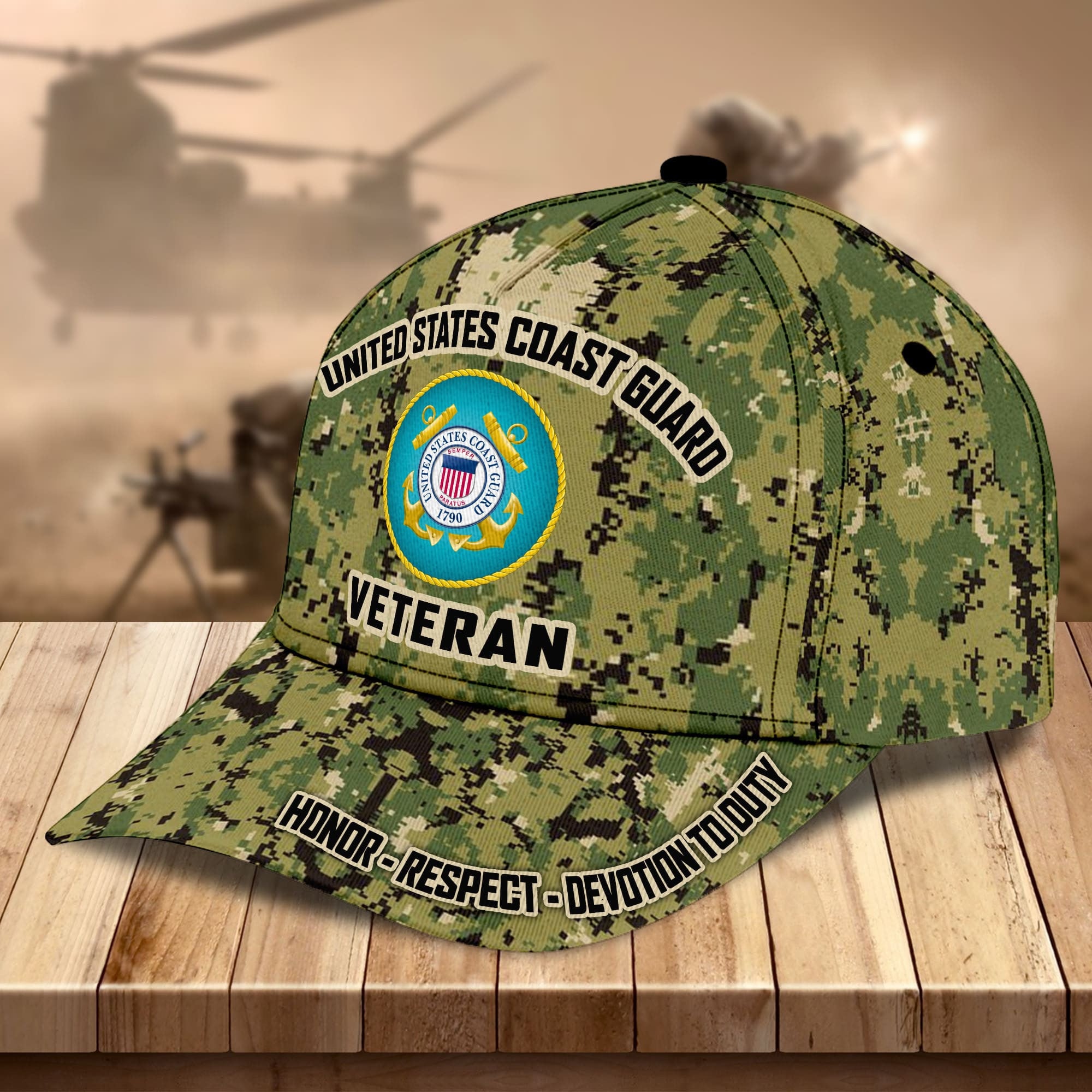Premium US Military Services Veteran Cap