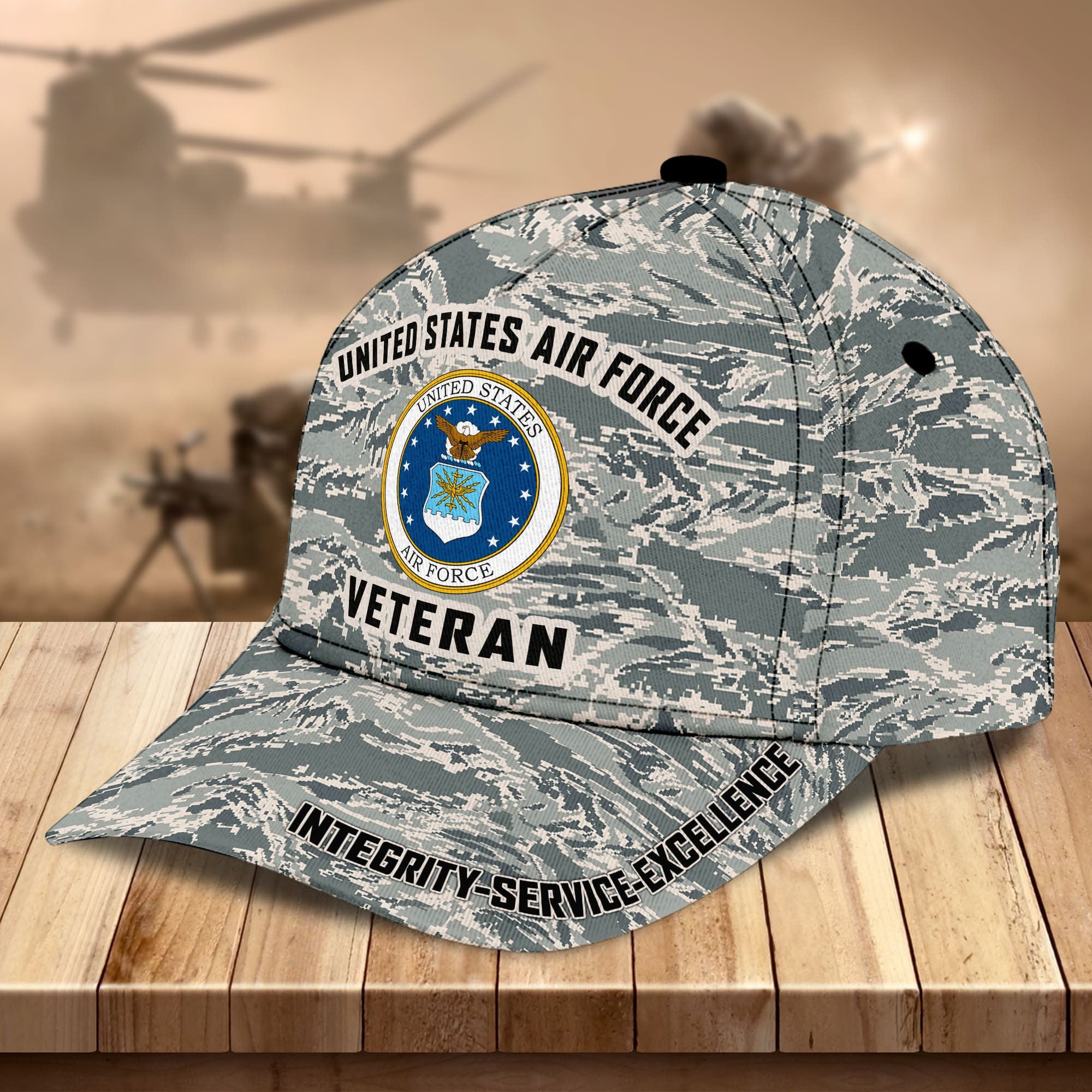 Premium US Military Services Veteran Cap