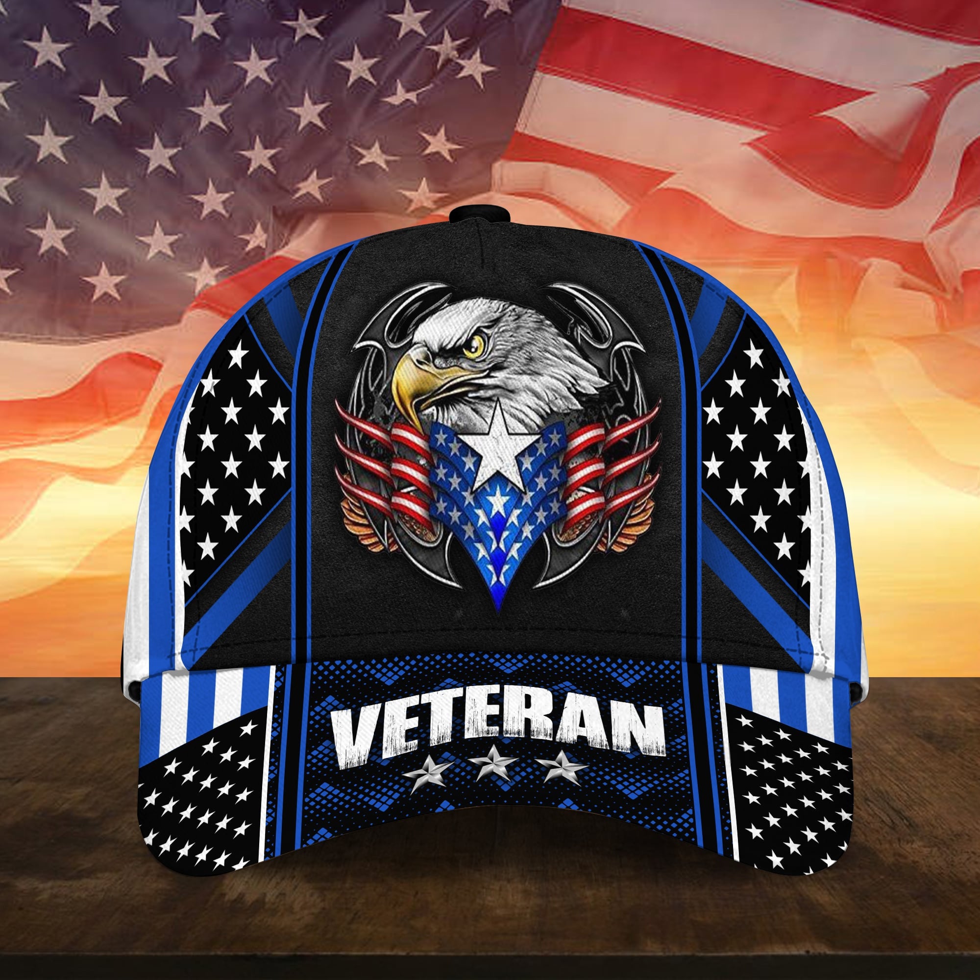 Premium Multiple Color Veteran 3D Cap