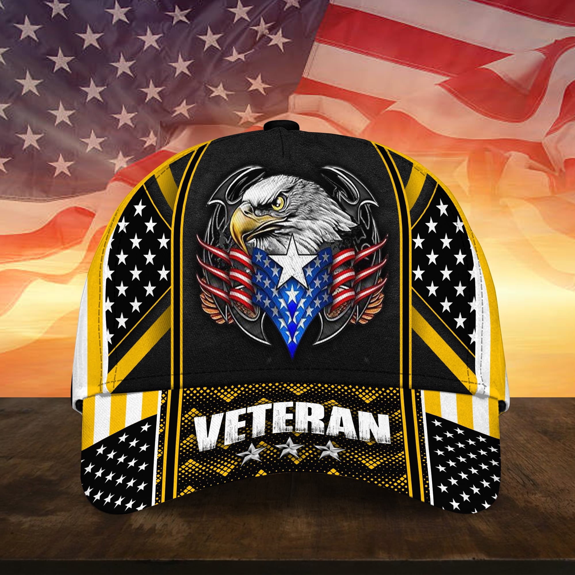 Premium Multiple Color Veteran 3D Cap