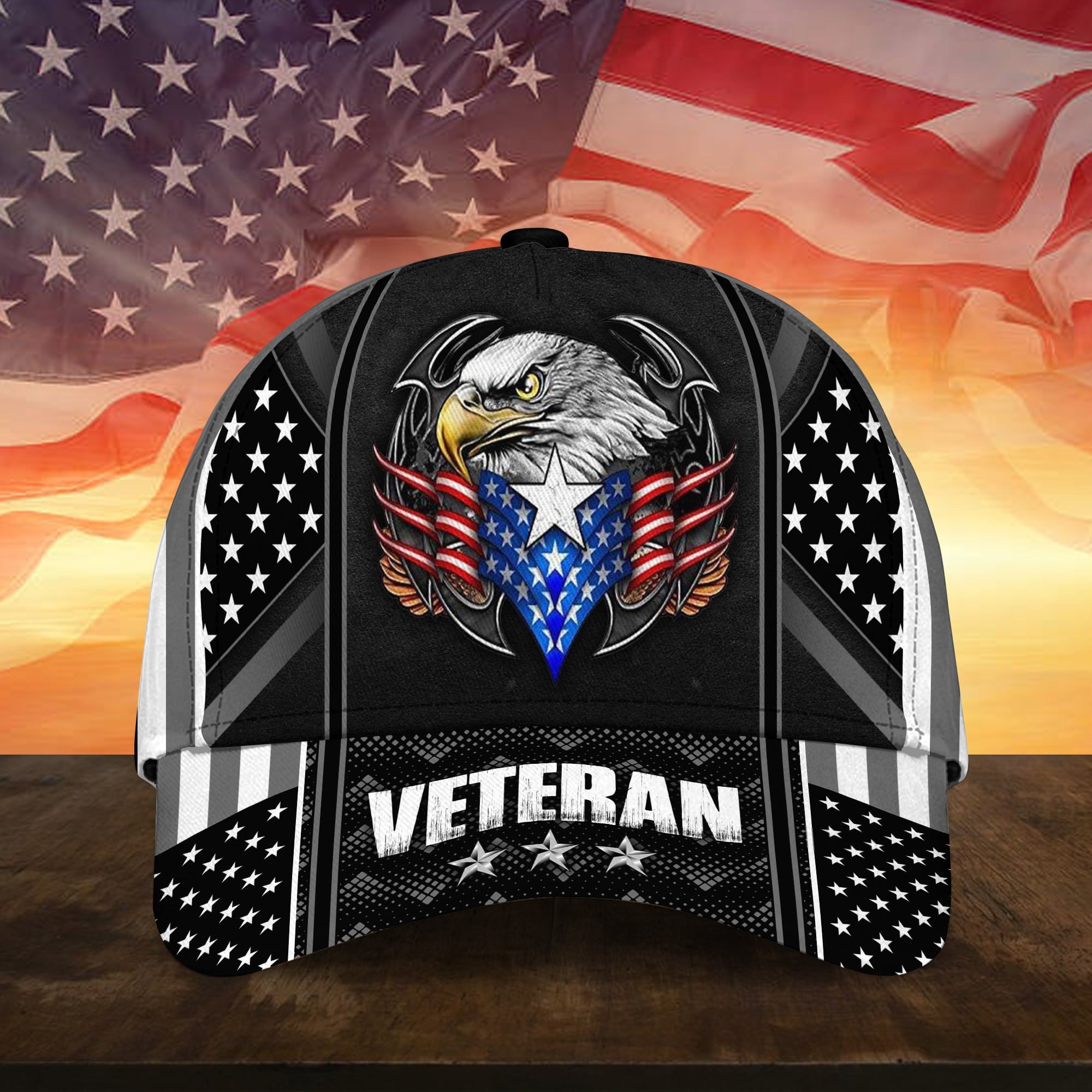 Premium Multiple Color Veteran 3D Cap