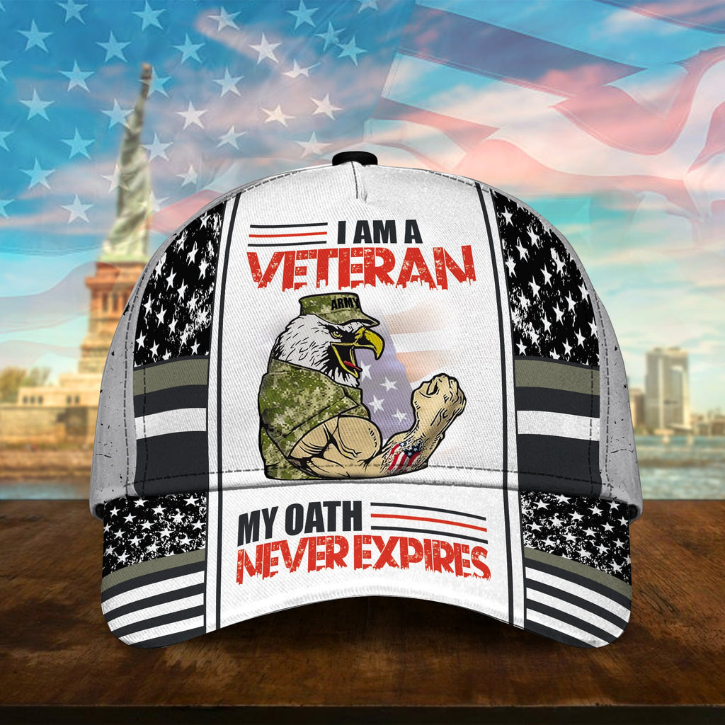 Premium U.S Multiple Service Veteran 3D Cap