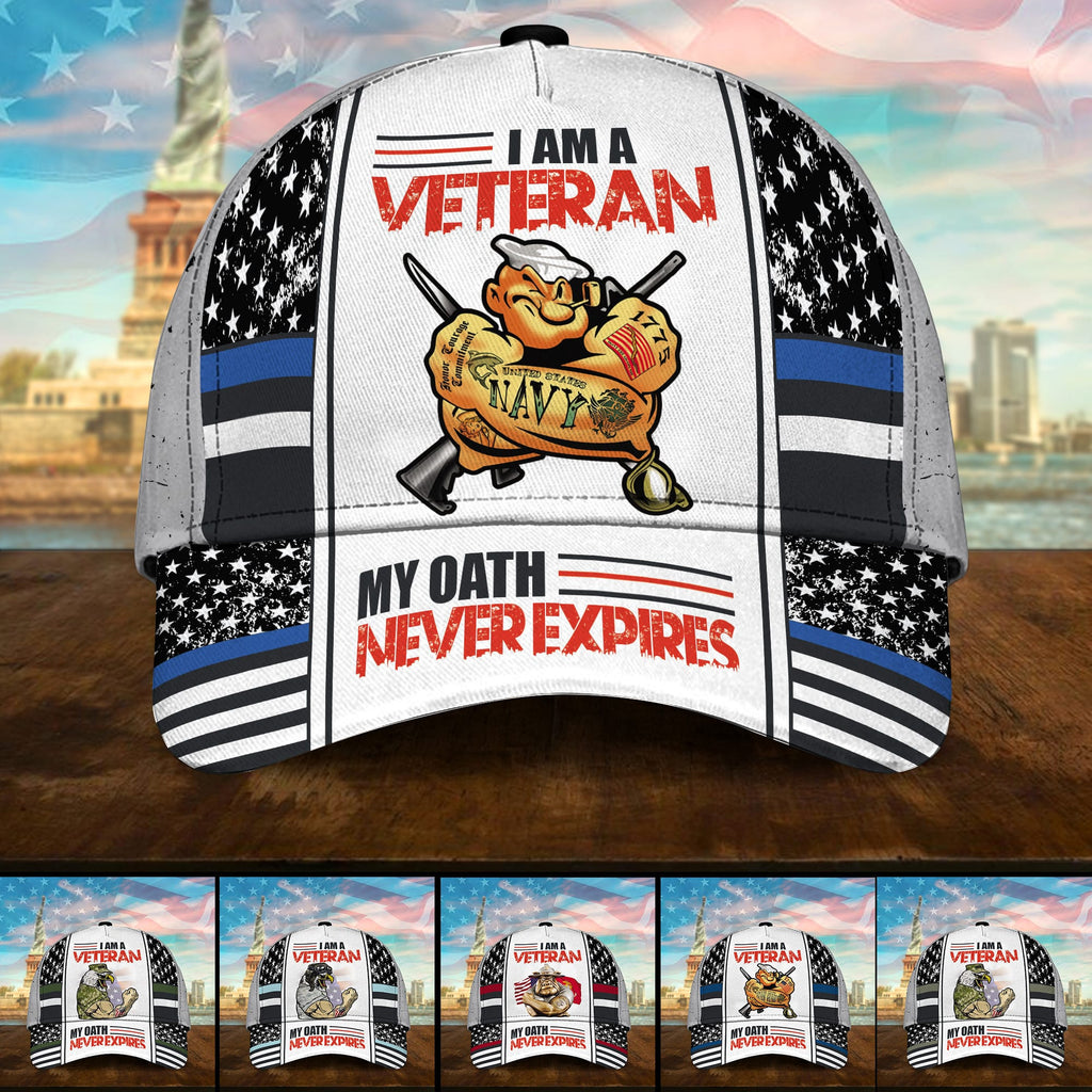 Premium U.S Multiple Service Veteran 3D Cap