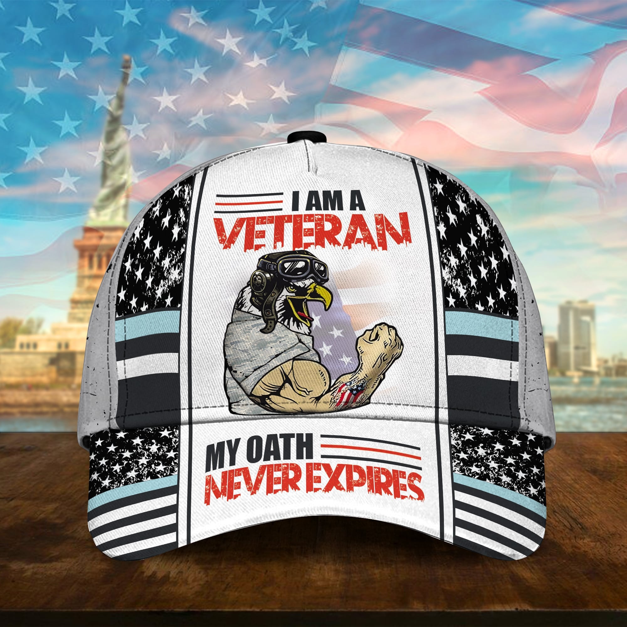 Premium U.S Multiple Service Veteran 3D Cap