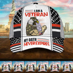 Premium U.S Multiple Service Veteran 3D Cap