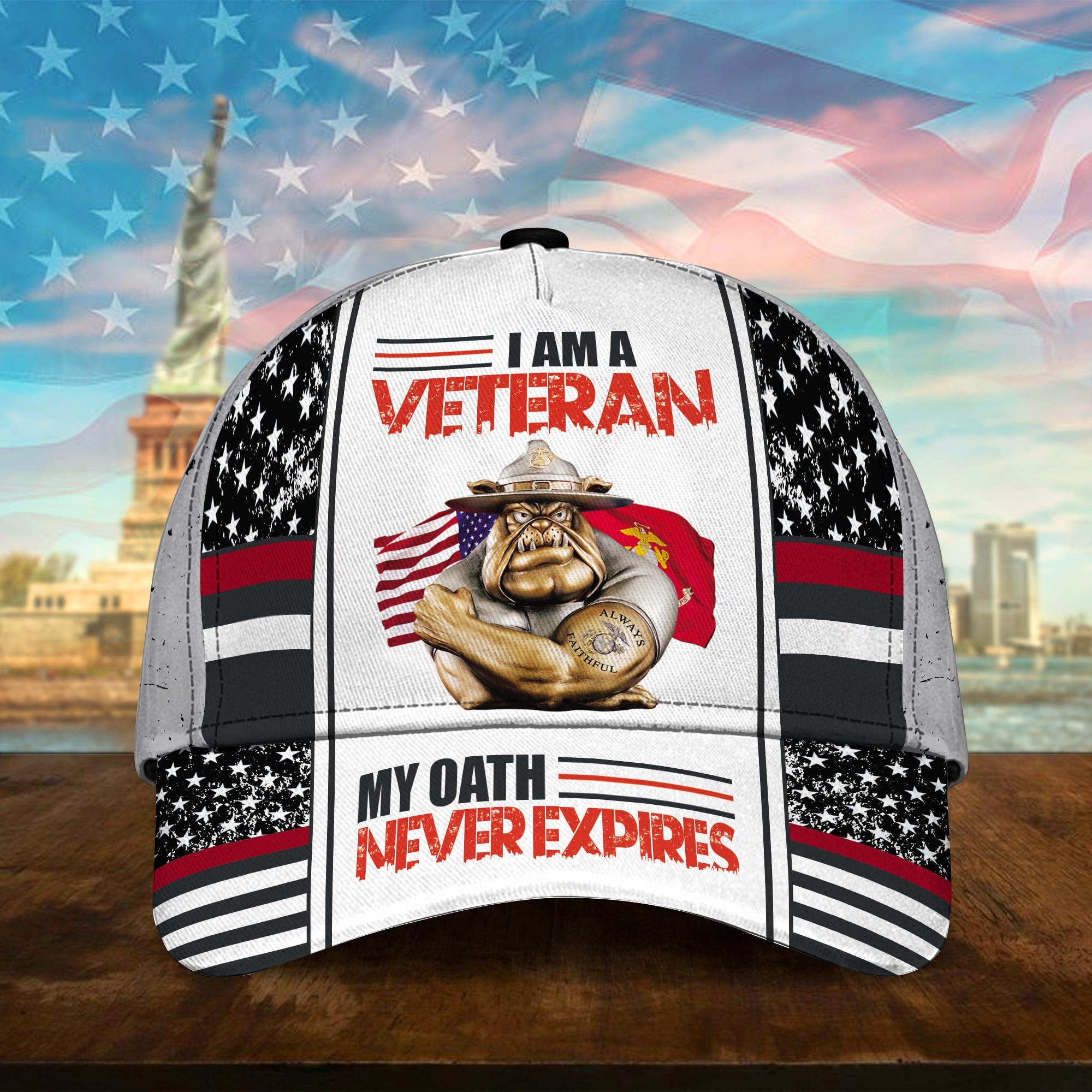 Premium U.S Multiple Service Veteran 3D Cap