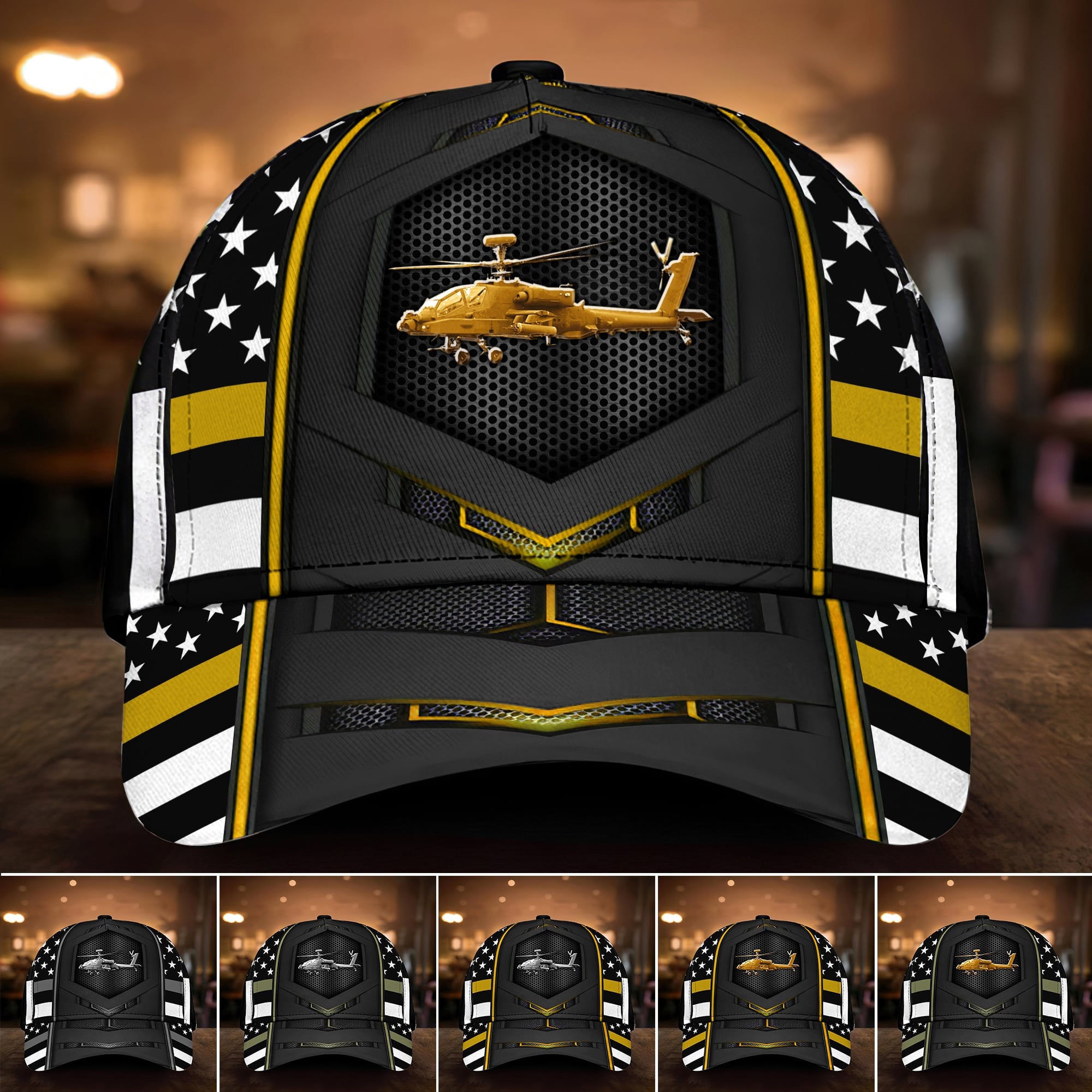 Premium Multiple Color Veteran 3D Cap