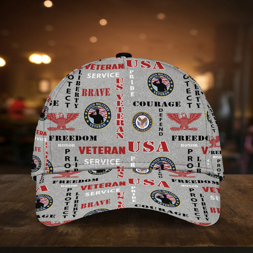 Honor Defend Freedom U.S Veteran Multiservice Premium Cap
